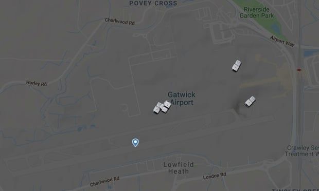 蓋特威克機(jī)場停運(yùn)，上空沒有一架飛機(jī)